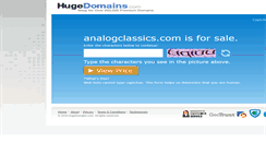 Desktop Screenshot of analogclassics.com